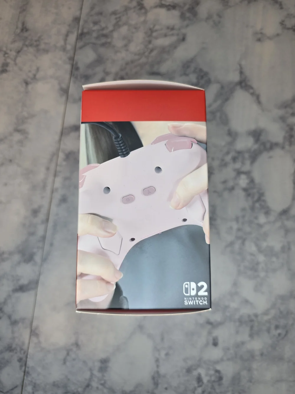 Nintendo Switch 2 Wired Controller Pink Horipad Turbo